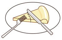 ピザの食べ方